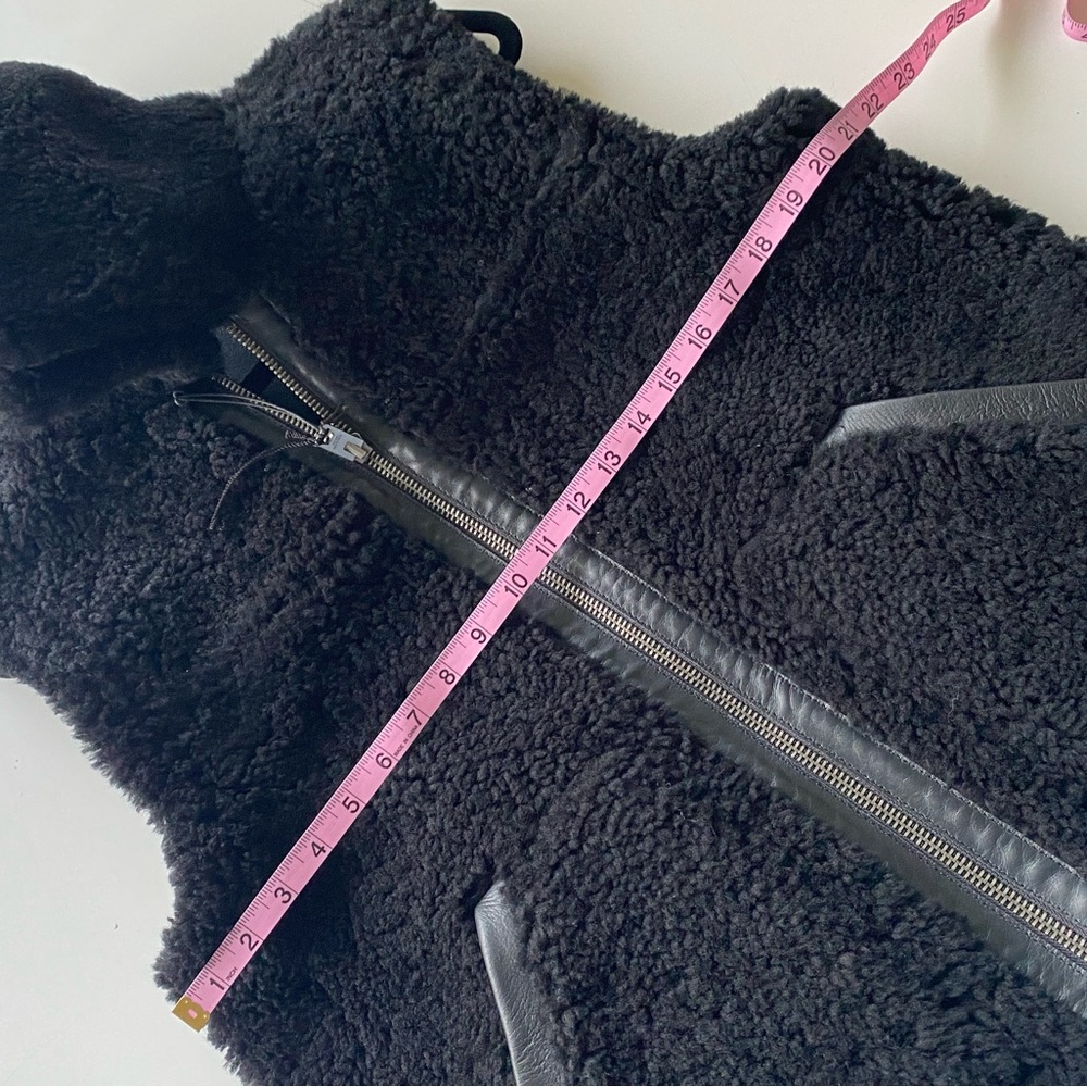 NWT Coach Leather Shearling Reversible Vest Sz S  $1,198 FIRM 😳 GOING GONE - Picture 5 of 8